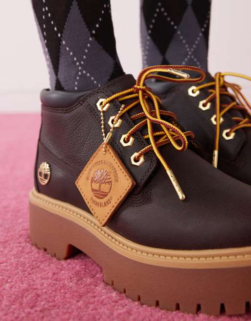 Timberland – Stone Street Nellie – Lederstiefel in Espresso-Dunkelbraun, 3 von 4