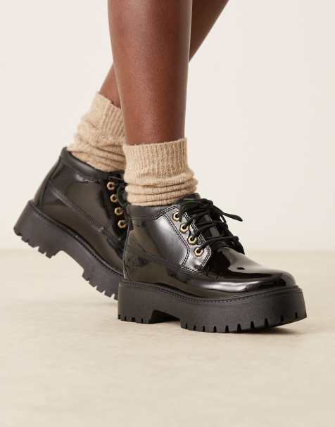 Timberland Stone Street Nellie mid boot in black patent leather - view 1