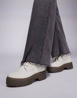Timberland Stone Street Nellie platform boots in grey nubuck