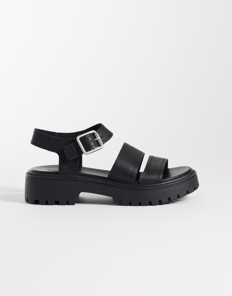 Timberland - Stone Street - Sandalen van leer in zwart - view 1