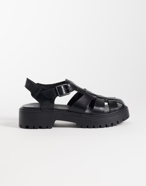 Timberland - Stone Street - Sandali da pescatore in pelle nera - view 1
