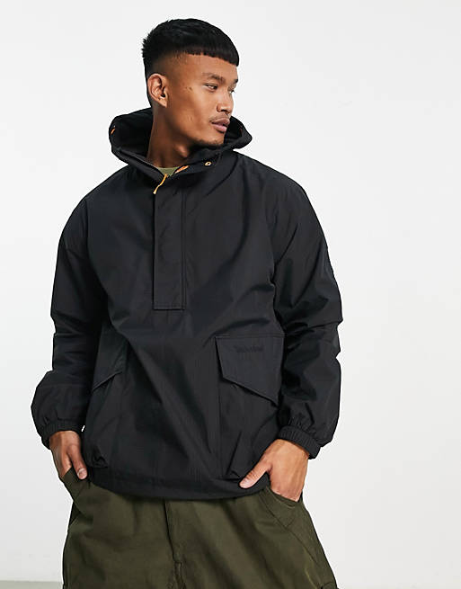 Timberland Stow and Go anorak in black | ASOS