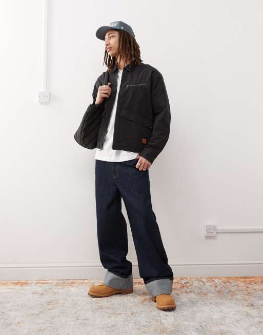 Timberland - Strafford - Giacca in tela nera slavata con zip, 2 di 4