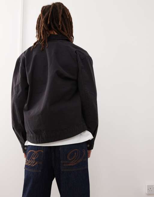 Timberland - Strafford - Giacca in tela nera slavata con zip, 4 di 4