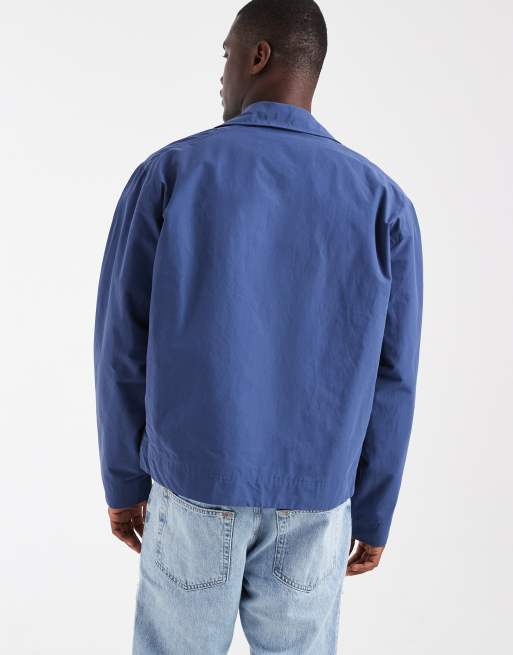 Timberland - Stratham - Chaqueta bomber azul océano de algodón con tratamiento impermeable duradero, 3 de 5