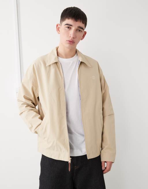Timberland - Stratham - Giacca bomber resistente in cotone idrorepellente color safari