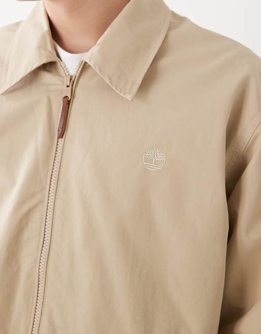 Timberland – Stratham – Strapazierfähige, wasserabweisende Bomberjacke aus Baumwolle in Safari, 5 von 5