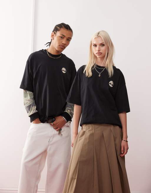 Timberland – Svart t-shirt i oversize med bergstryck - endast hos ASOS, 4 av 4
