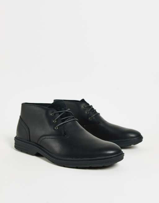 Timberland – Svarta chukkaboots i läder