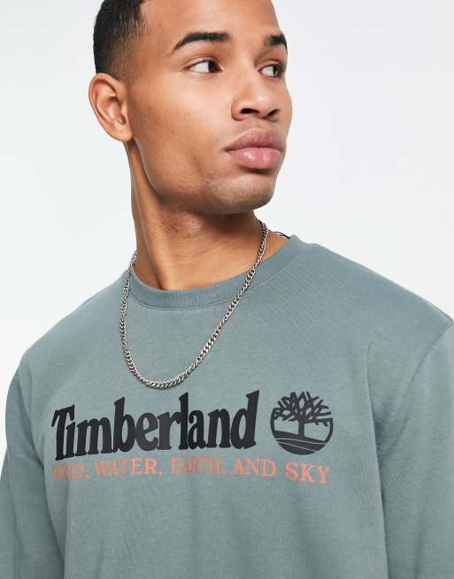 Green discount timberland sweatshirt