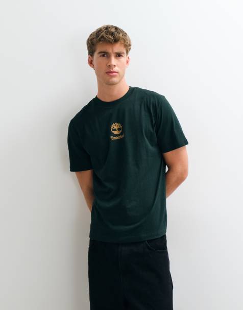 Timberland t-shirt à manches courtes avec logo empilé imprimé en scarabée - view 1