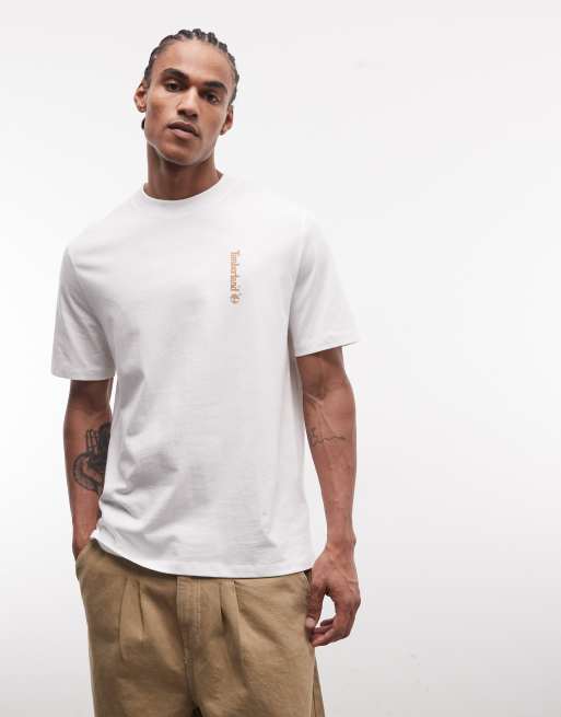 Timberland - T-shirt à manches courtes avec logo ovale - Blanc, 3 de 5