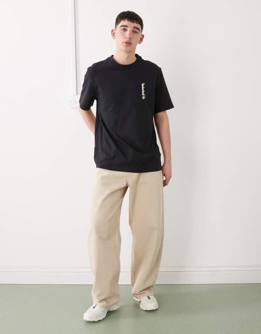 Timberland - T-shirt à manches courtes avec logo ovale - Noir, 2 de 5