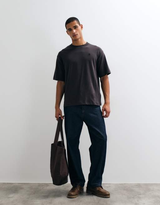 Timberland t-shirt à manches courtes (coupe décontractée) en noir vintage, 2 de 5