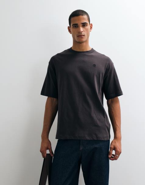 Timberland T-shirt a maniche corte (comoda) in nero vintage - view 1