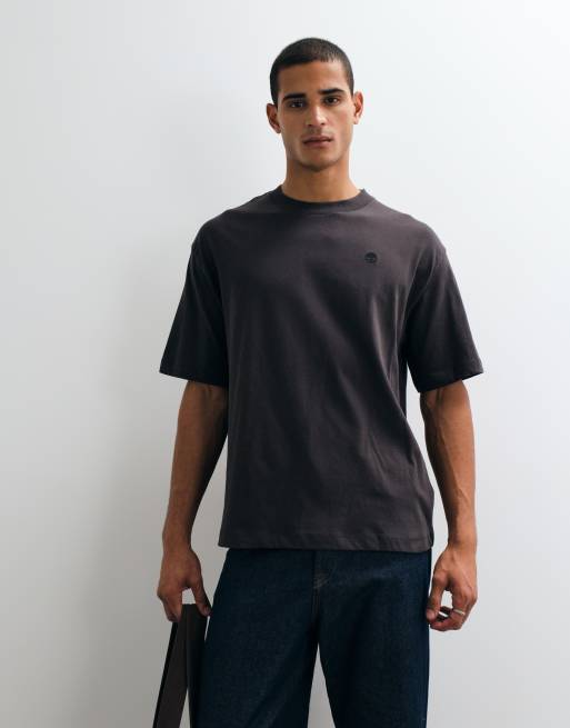 Timberland T-shirt a maniche corte (comoda) in nero vintage, 1 di 5