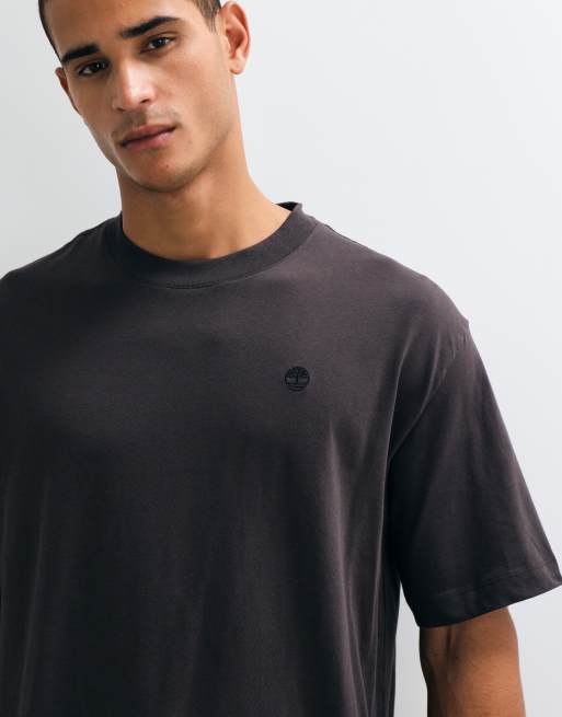 Timberland T-shirt a maniche corte (comoda) in nero vintage, 3 di 5