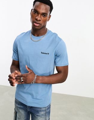 Timberland small logo t-shirt in blue - ASOS Price Checker