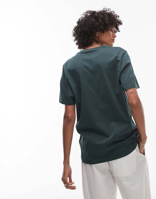 Timberland - T-shirt à petite inscription logo sur la poitrine - Vert, 4 de 4