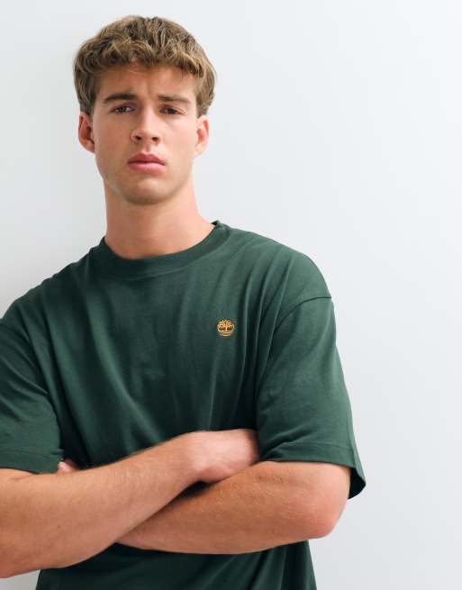 Timberland T-shirt met korte mouwen (ruimvallend) in sycamore, 3 van 5