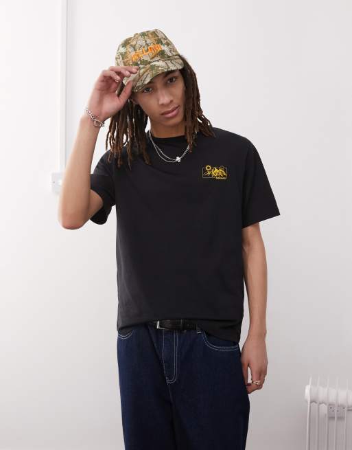 Timberland - T-shirt met print op de achterkant in zwart, 2 van 4