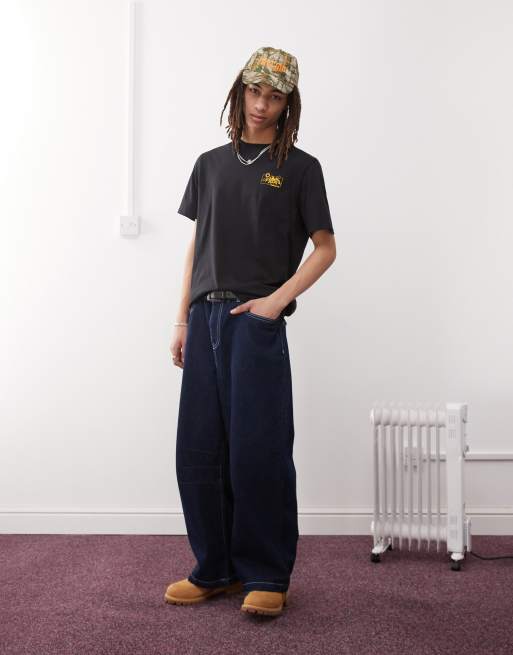 Timberland - T-shirt met print op de achterkant in zwart, 3 van 4