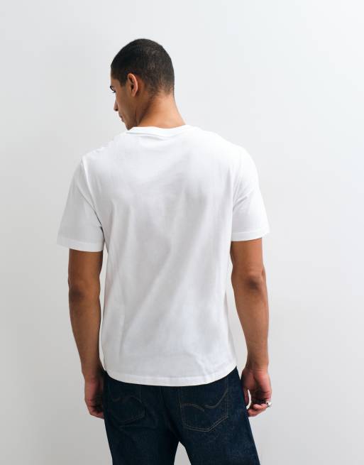 Timberland T-Shirt mit Print und Stack-Logo, kurzärmelig, in Weiß, 5 von 5