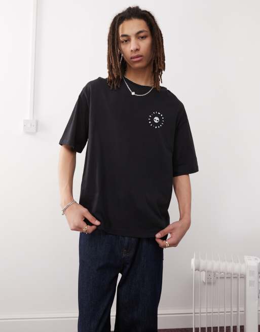 Timberland - T-shirt oversize à imprimé Timbs 6" au dos - Noir, 4 de 4