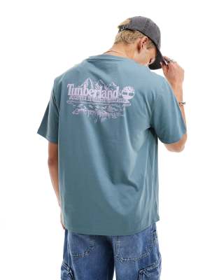 Timberland Verde Cotton Men T-Shirt