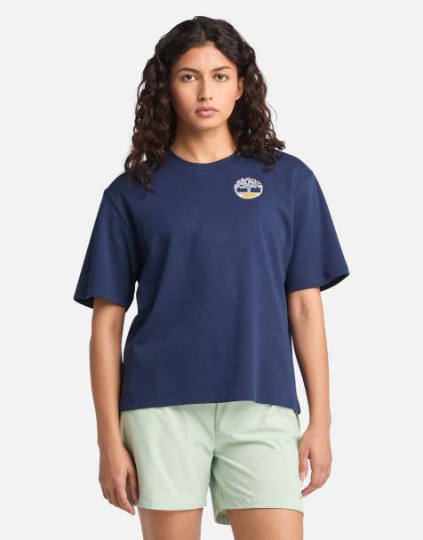 Timberland - Timberfresh - T-shirt a maniche corte color caban con grafica sul davanti e sul retro - view 1