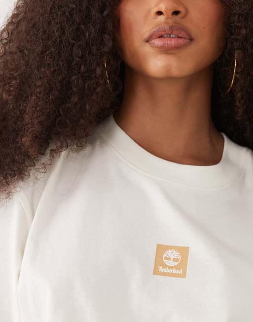 Timberland - Timberland® - T-shirt a maniche corte con logo bianco vintage, 2 di 4