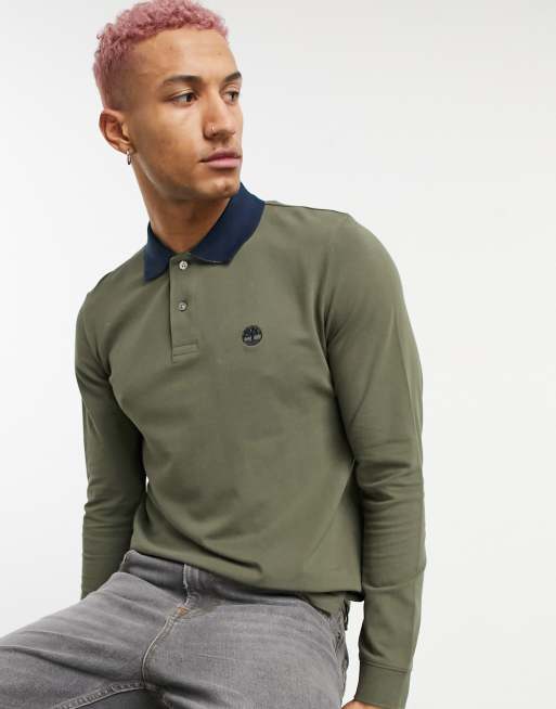 Timberland polo shop long sleeve