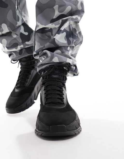 Timberland turbo hiker boots in black nubuck leather ASOS