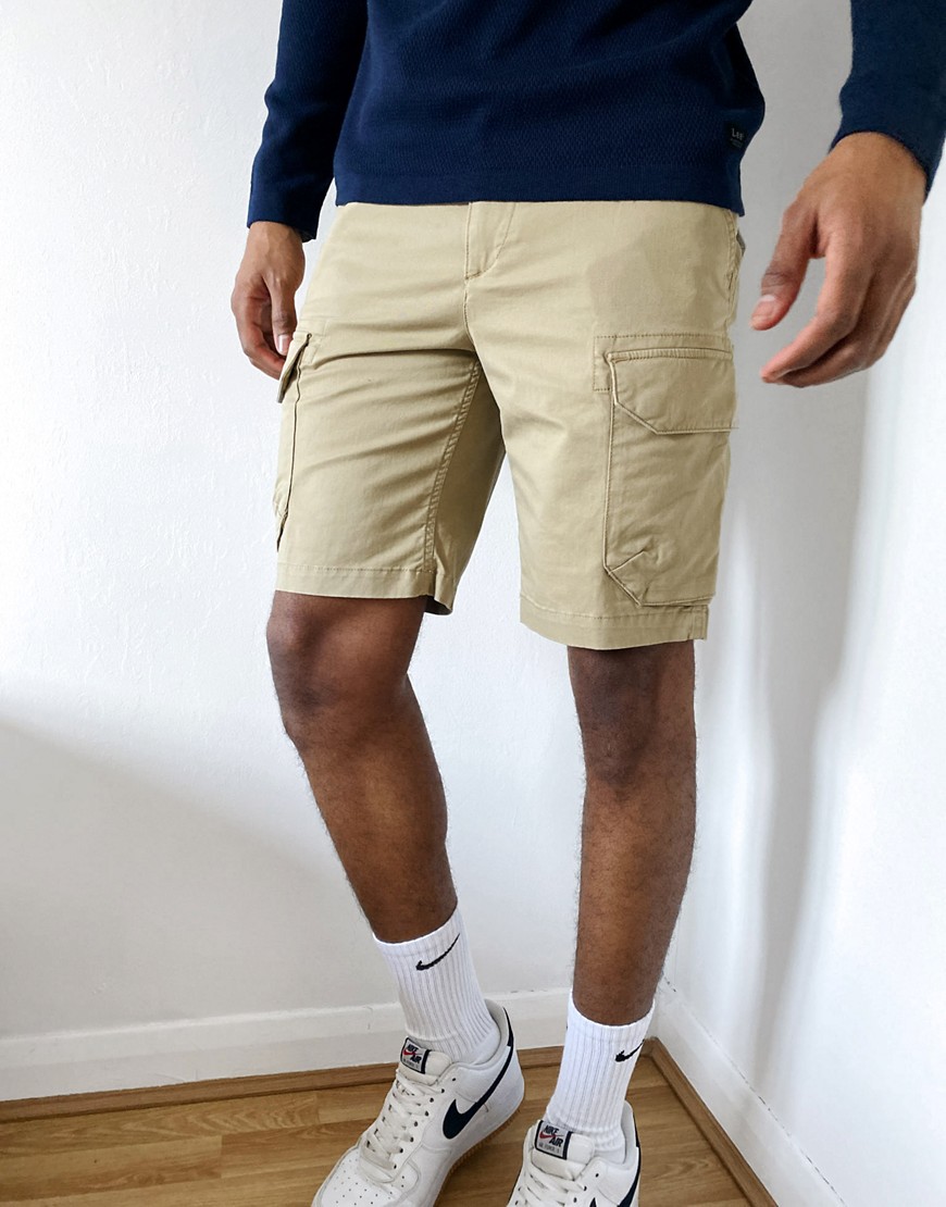 Timberland twill cargo shorts-Stone