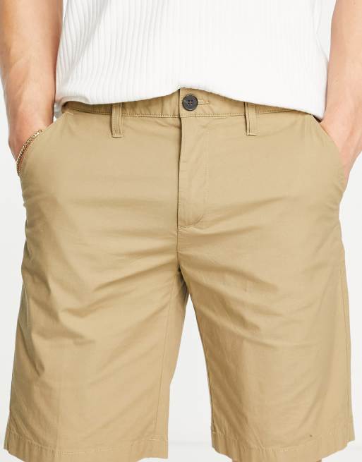 Timberland twill chino shorts in beige