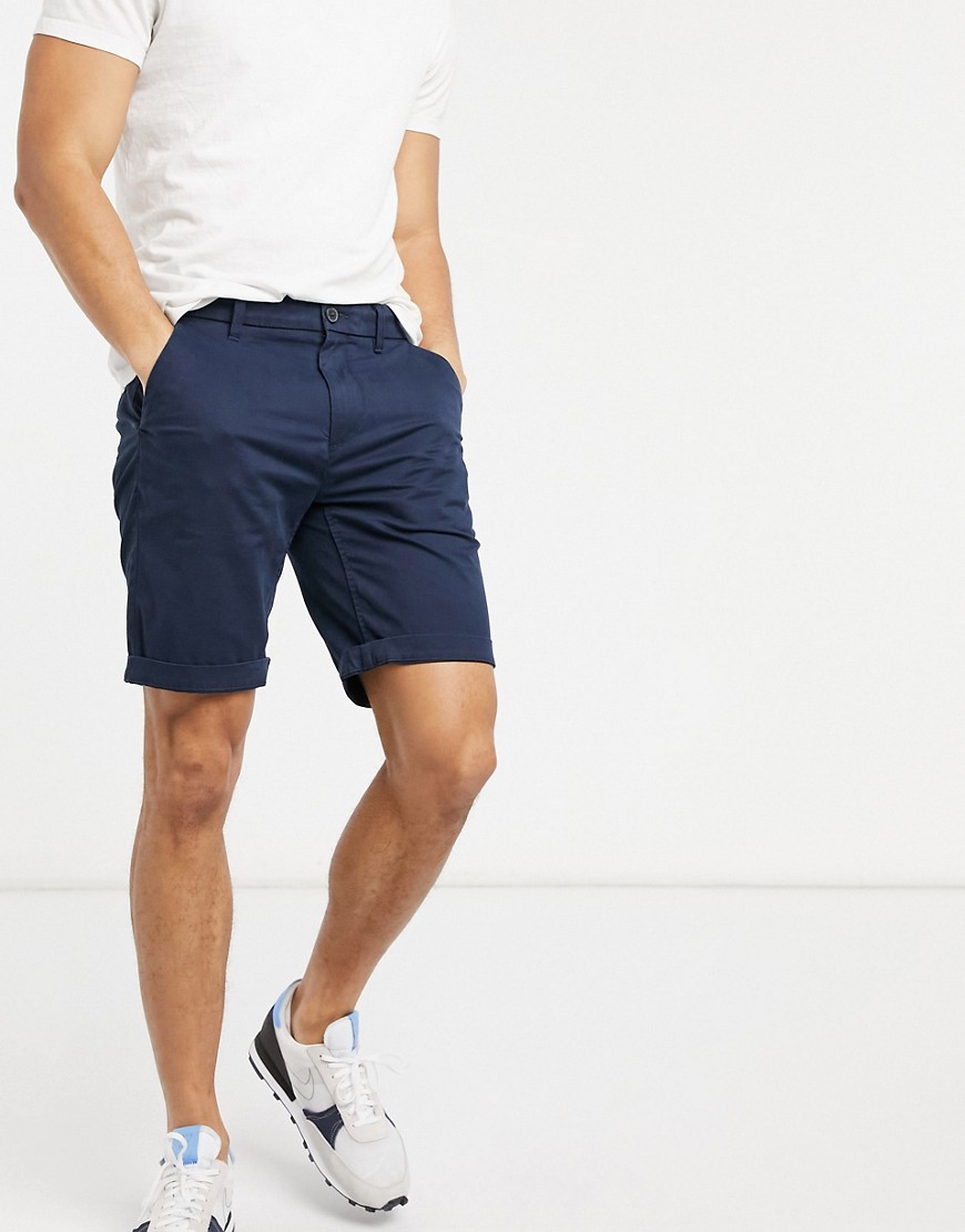 Timberland twill chino shorts-Navy