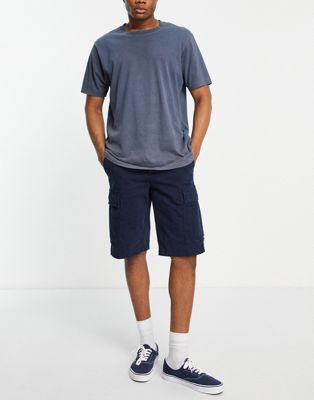 Timberland ultra stretch cargo shorts in navy
