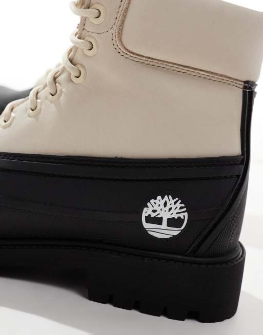 Timberland - Vandtætte 6-tommers støvler i sort/beige, 3 af 4