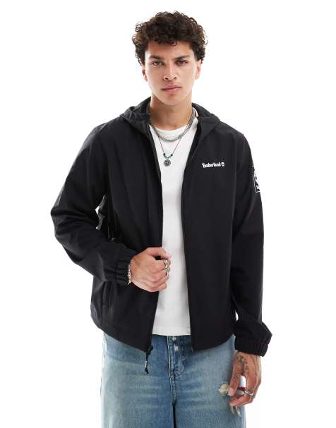 Timberland - Veste coupe-vent à petite inscription logo - Noir - view 1