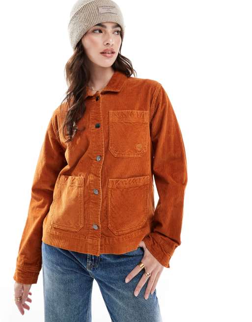 Timberland - Veste de travail en velours côtelé - Terre d'ombre