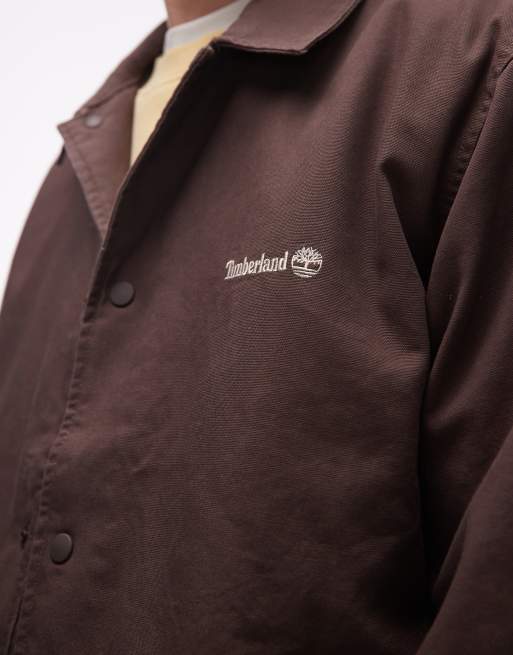 Timberland - Veste d'entraîneur isolante en toile - Marron délavé, 5 de 5