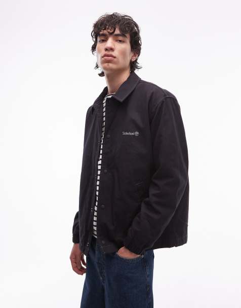 Timberland - Veste d'entraîneur isolante en toile - Noir délavé - view 1