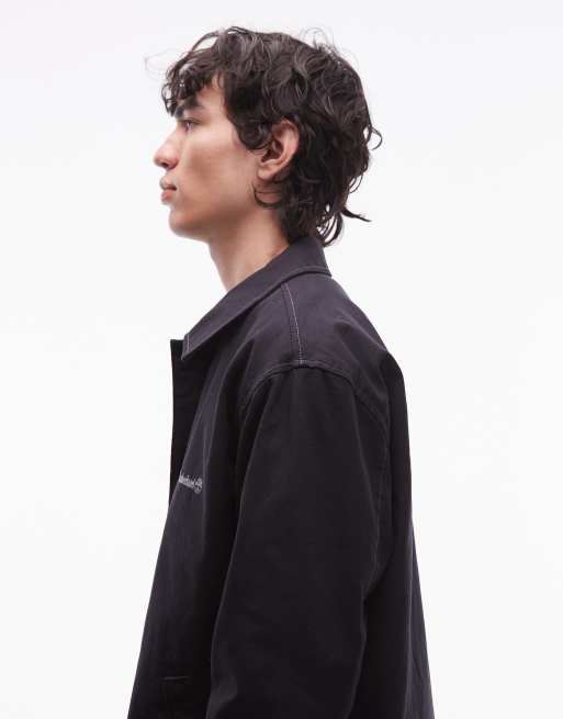 Timberland - Veste d'entraîneur isolante en toile - Noir délavé, 4 de 5