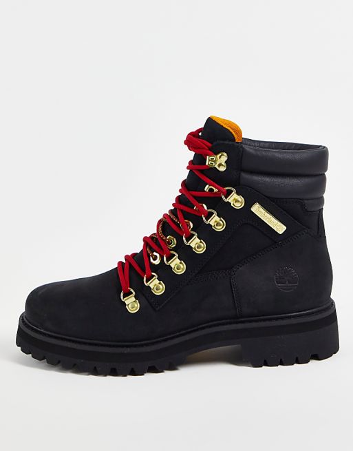 Timberland Vibram Lux 6 inch WP boots in black | ASOS
