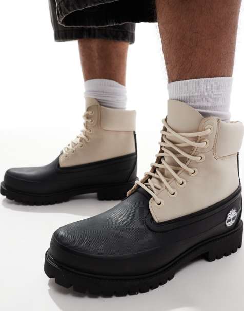 Timberland - Waterbestendige laarzen van 6 inch in zwart en naturel - view 1