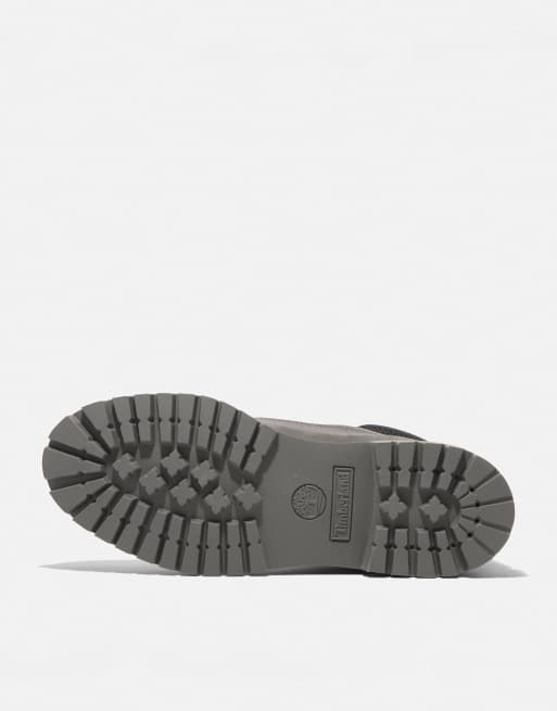 Timberland - Waterbestendige laarzen van 6 inch met veters in medium grijs nubuck, 3 van 4