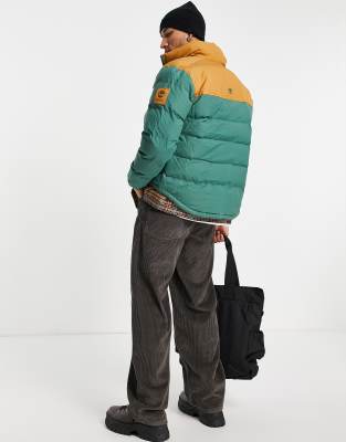 timberland green puffer jacket