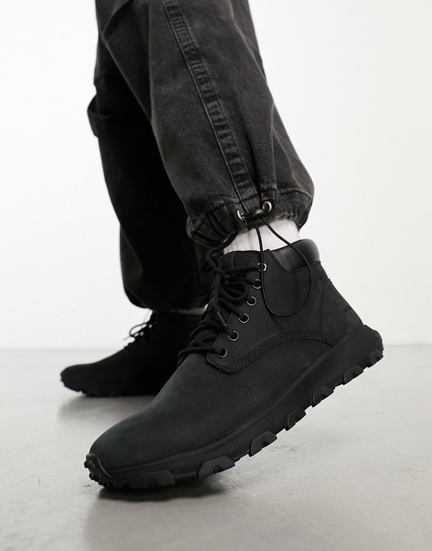 Timberland winsor park chukka boots in black nubuck leather