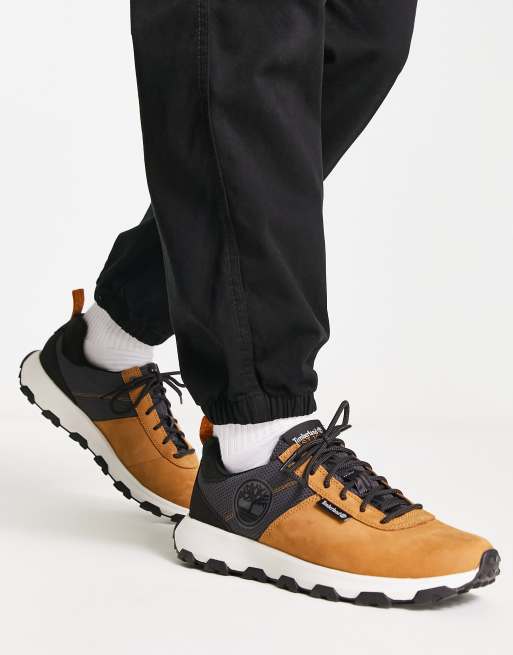 Timberland - Winsor Trail Low - Sneakers i gyldenbrunt nubuck-læder
