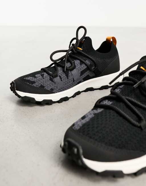 Timberland – Winsor Trail – Svarta, stickade sneakers med låga skaft, 3 av 4